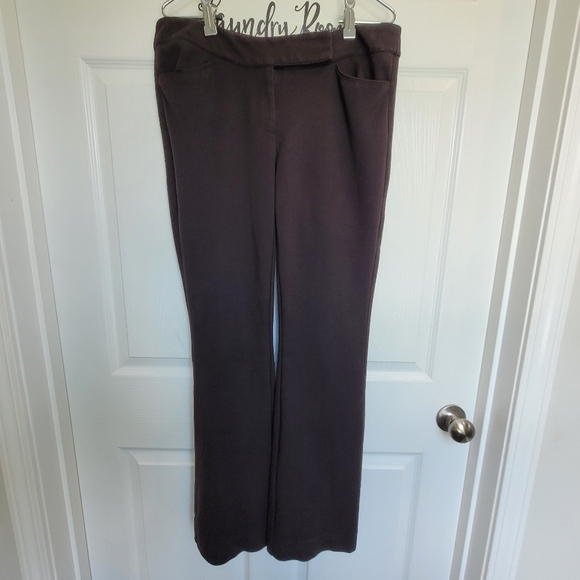 WHBM Black Mid Rise Boot Cut Dress Slacks Pants Women's Size 6 Regular - Picture 1 of 16